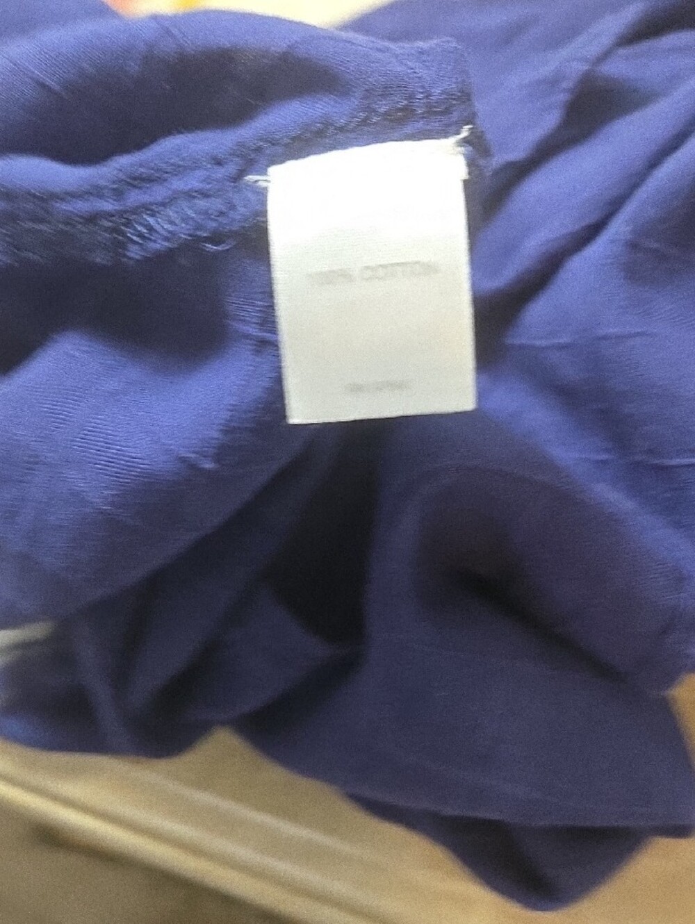 J. Jill Dark Blue Button-Front Peplum Tunic - Picture 4 of 5